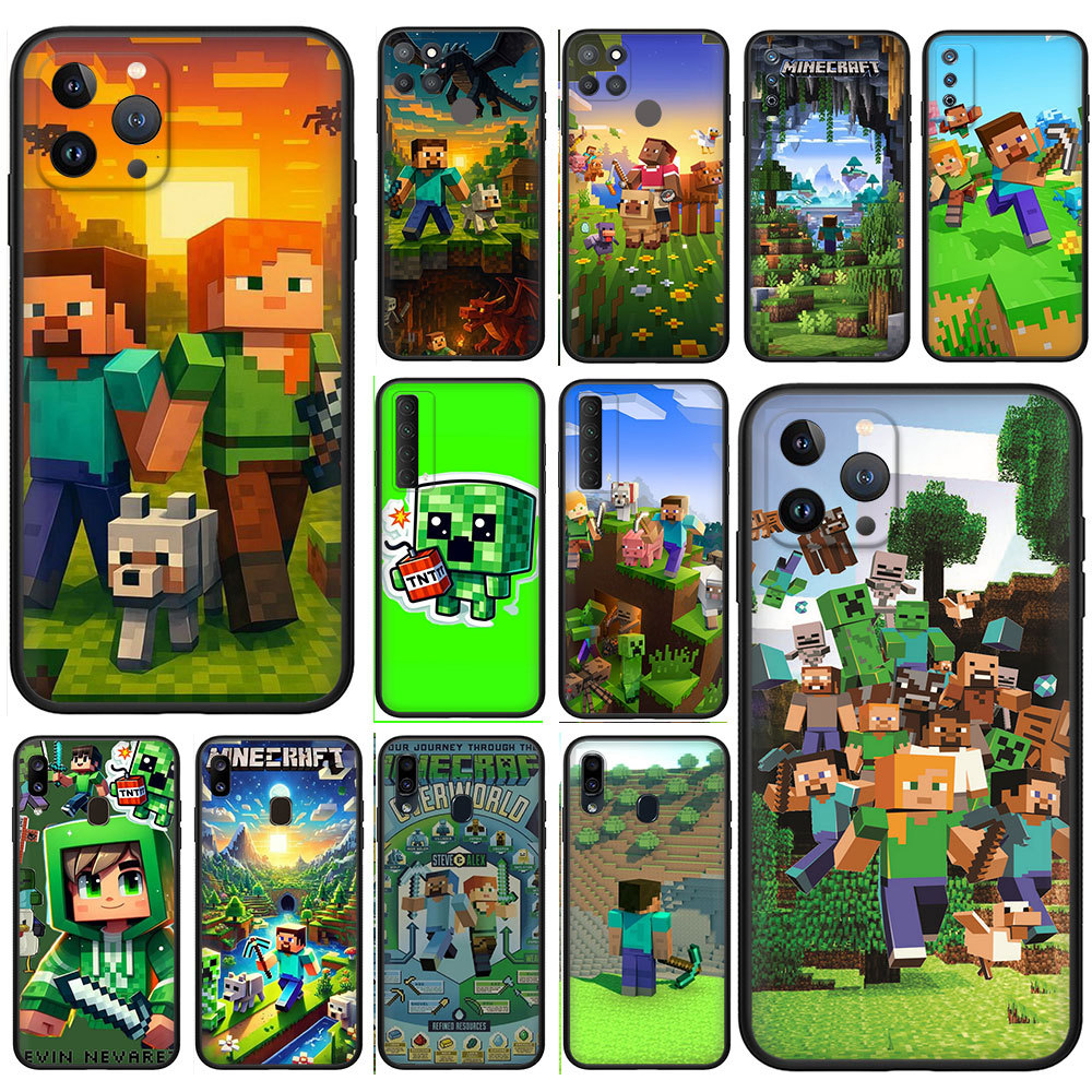Ốp điện thoại Minecraft có sẵn cho OPPO F5 F7 F9 F9Pro F11 F11Pro F19 F19S F19Pro A7X A9x A73 A94 4G