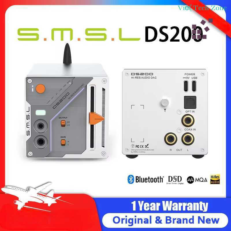 Bộ giải mã âm thanh độ phân giải cao SMSL DS200 CS43131x2 | Nguyên bản