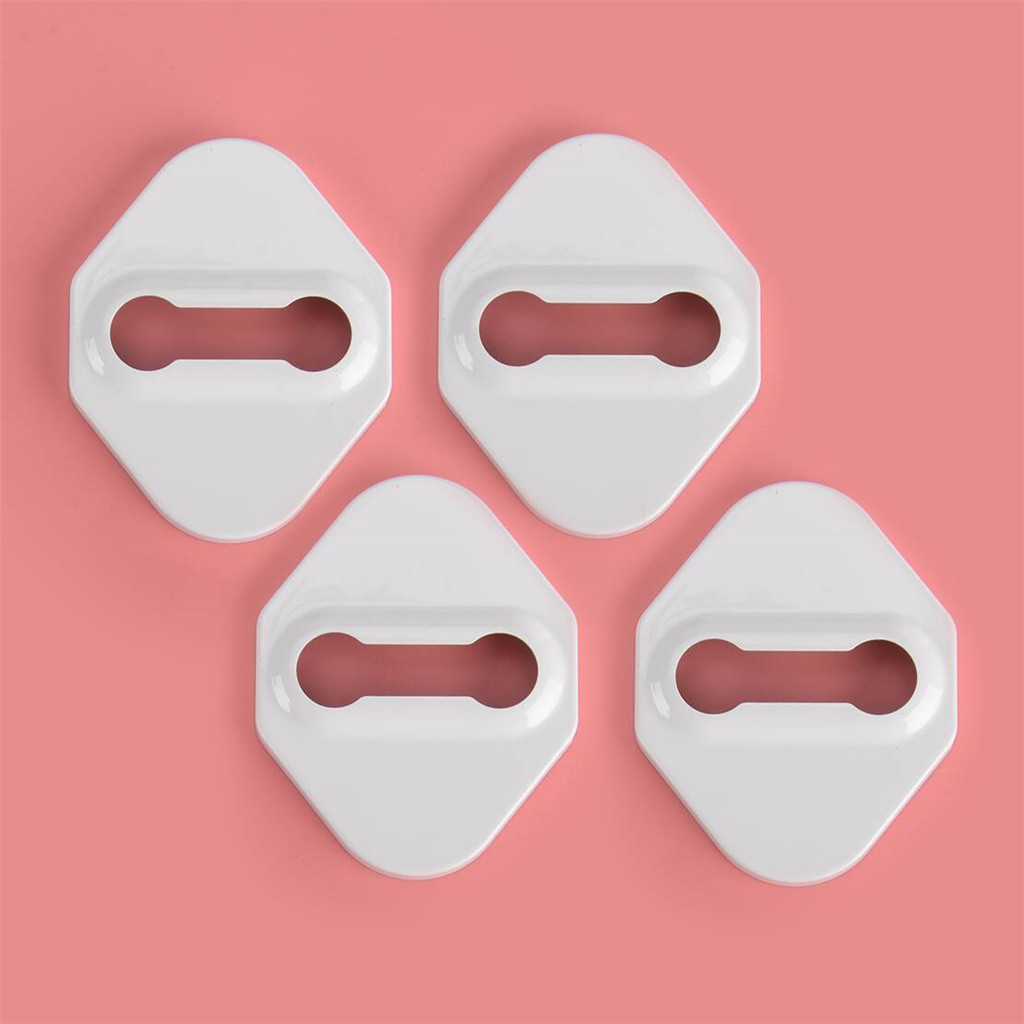 4 Màu Trắng Khóa Cửa Bảo Vệ Viền Phù Hợp Cho Xe Toyota Tacoma 2016-2023 4Runner 2010-2023