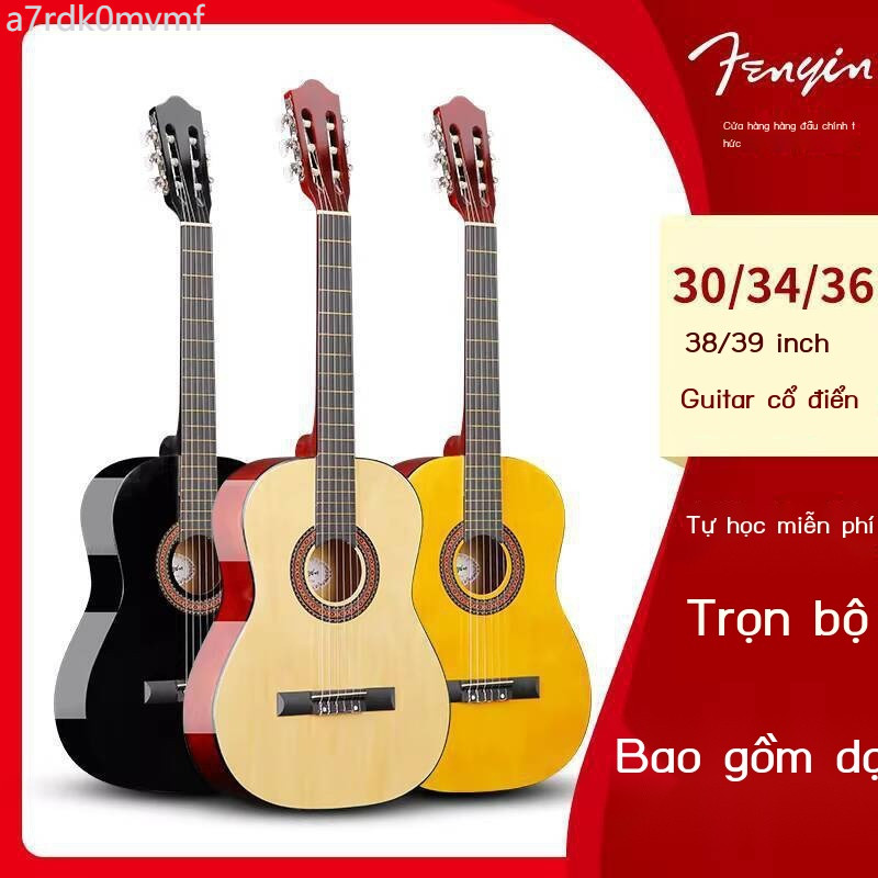 [VIP] Đàn Guitar Acoustic Cổ Điển Fenyin Trẻ Em và Lớn 30 Inch 34inch 36inch 38inch 39inch Dành ch