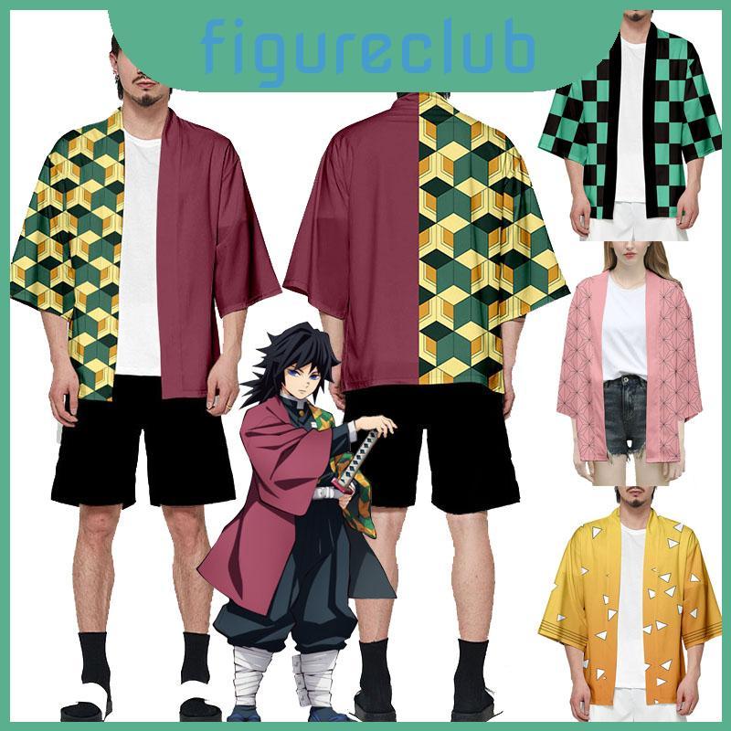 Áo Haori cosplay Kamado Nezuko từ Demon Slayer, phục trang rời