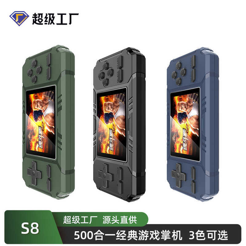 S8 Máy Chơi Game Cầm Tay Retro Cổ Điển Tay Cầm Chơi Game 5 Trong 1 Tay Cầm Chơi Game Mini Game Cầm T