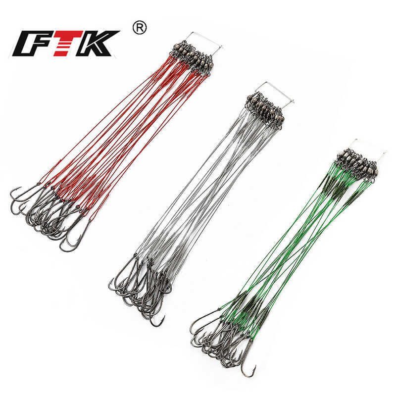 FTTK Lure Dây Trước Kim Loại Chống Cắn Dây Thép Dây Lear Dây Lear Dây Có Pin Móc Dây Dây