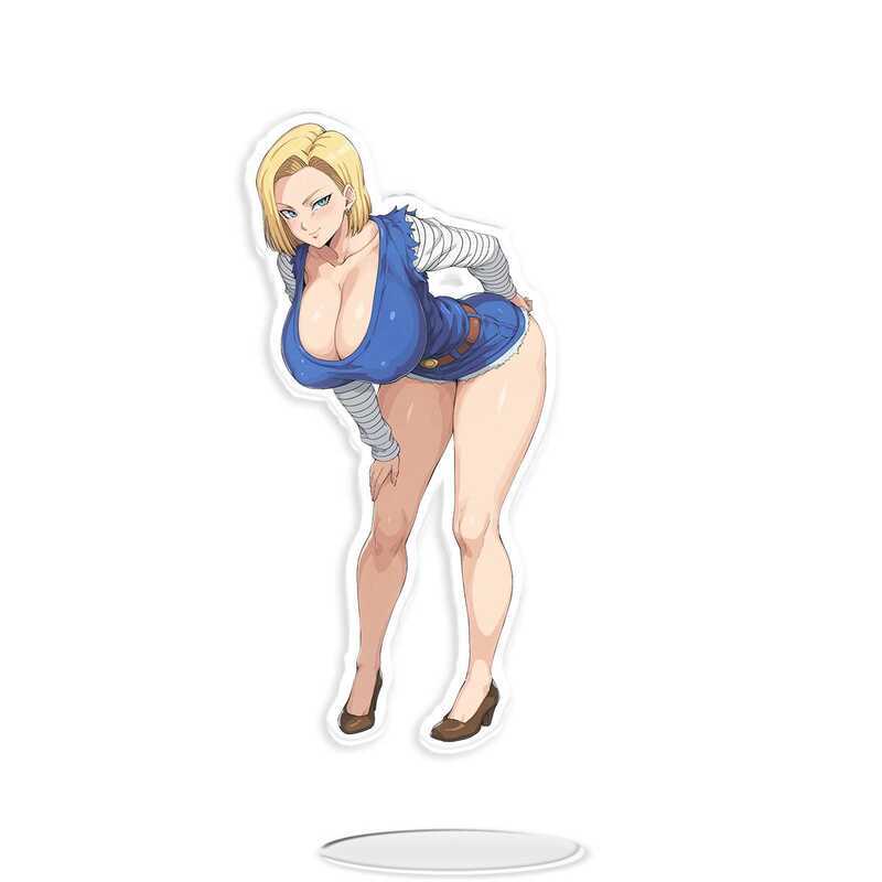 Dragon Ball No. 18 anime acrylic Stand anime acrylic st Hàng hóa cô gái xinh đẹp hai chiều