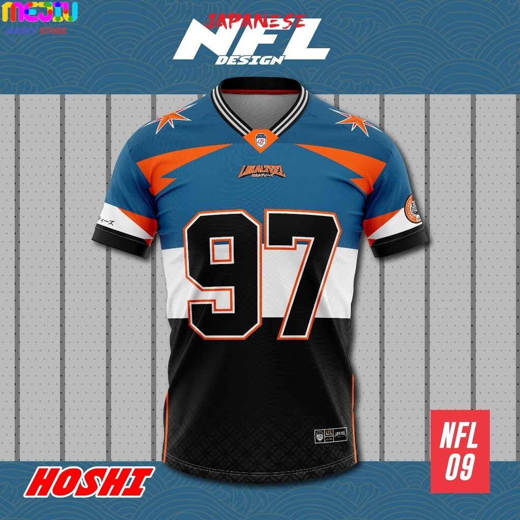 [NFL OVERSIZED BERSULAM] LOKALTEEZ NFL09 NFL Edition HOSHI JERSEY