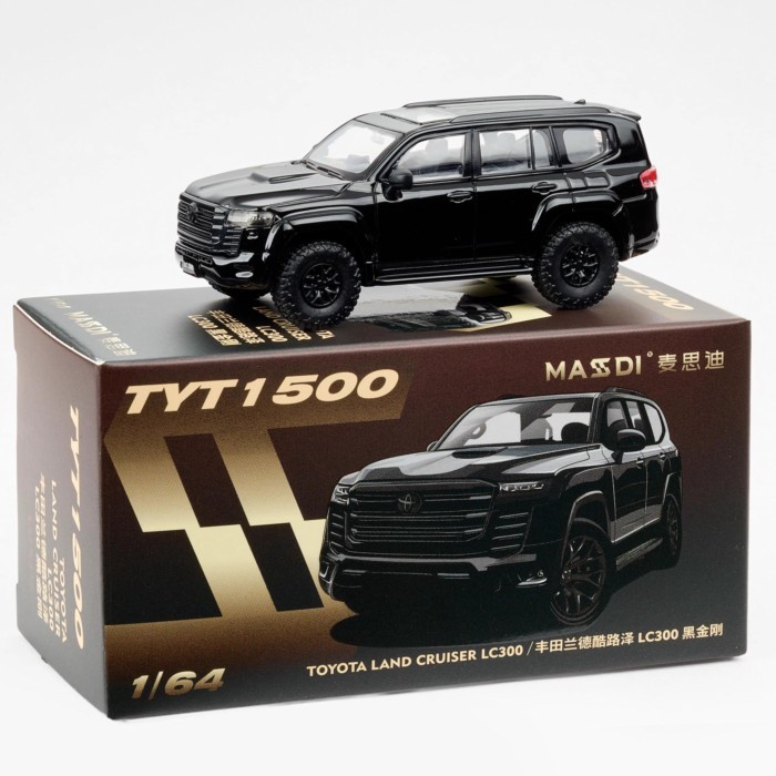 Mesdi 1: 64 Toyota Land Cool Luze LC300 Đen King Kong Mô Phỏng Hợp Kim Xe Mô Hình Thành Phẩm Đồ Tran