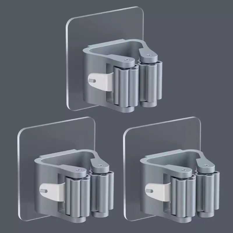 Cây Lau Nhà Không Đục Lỗ Cây Lau Nhà Kẹp Cây Lau Nhà Móc Treo Nhà Vệ Sinh Mạnh Treo Tường Lưu Trữ Ch