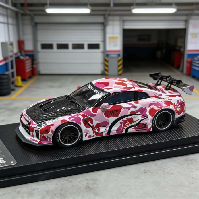 MC 1: 64 Nissan Nissan GTR R35 Thân rộng LB 3.0 Mẫu xe hợp kim