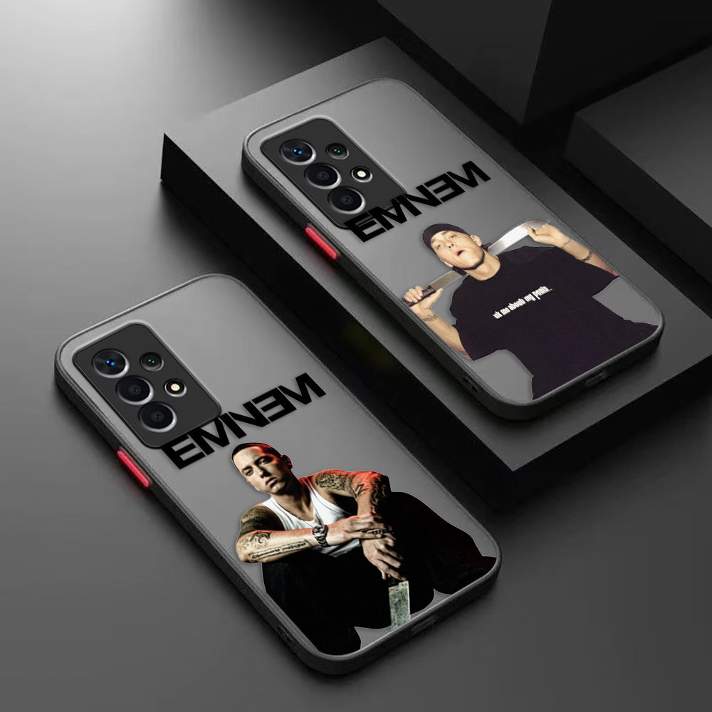 Hip Hop Rap Eminem Poster Cover Matte Ốp Lưng Điện Thoại Samsung Galaxy A15 A16 A20S A21S A22 A23 A2
