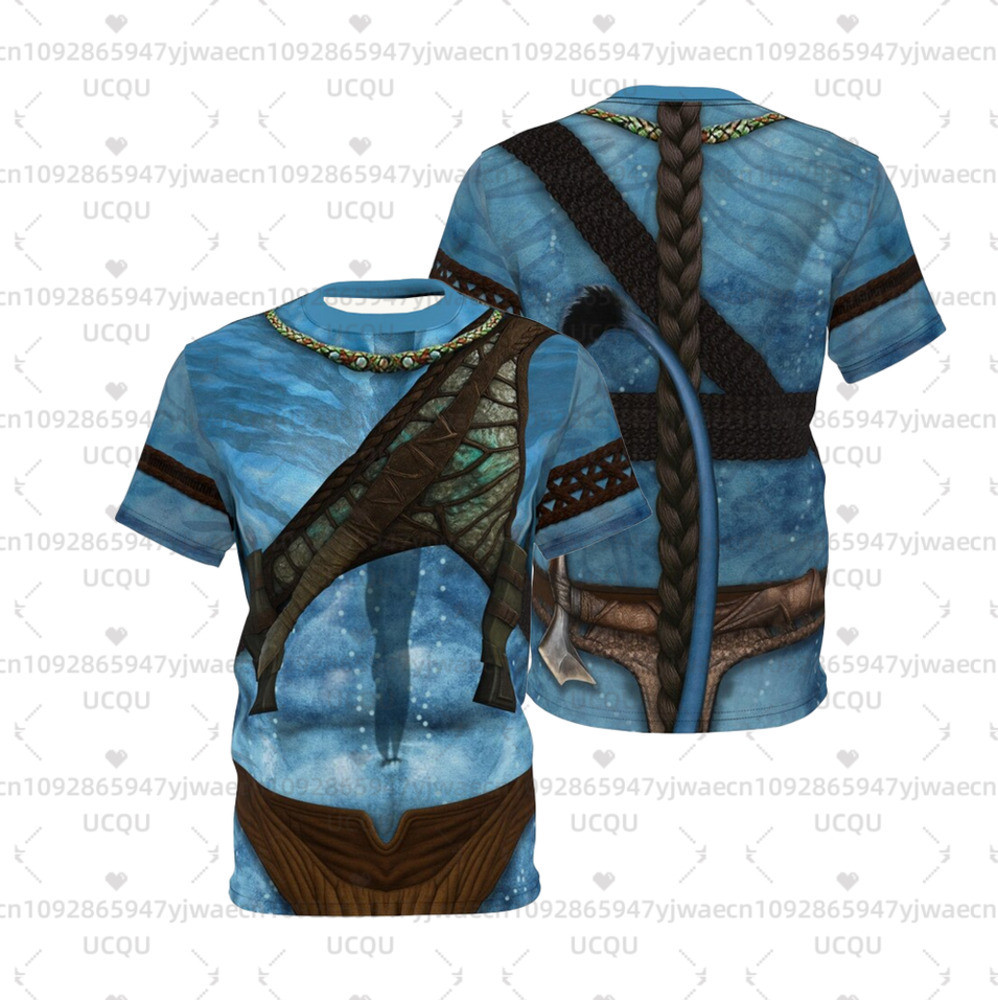 Nhân Vật Avatar 3 3D Over In Hình Avatar Fire And Ash Boy 's Jake Sully Trang Phục Áo Thun 2026 Mới 
