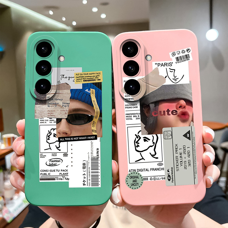 Ốp Lưng Cho Samsung Galaxy S26 S26 Plus S26 Ultra Thời Trang Cô Gái Bướm Bền Chống Trơn Trượt Vuông 