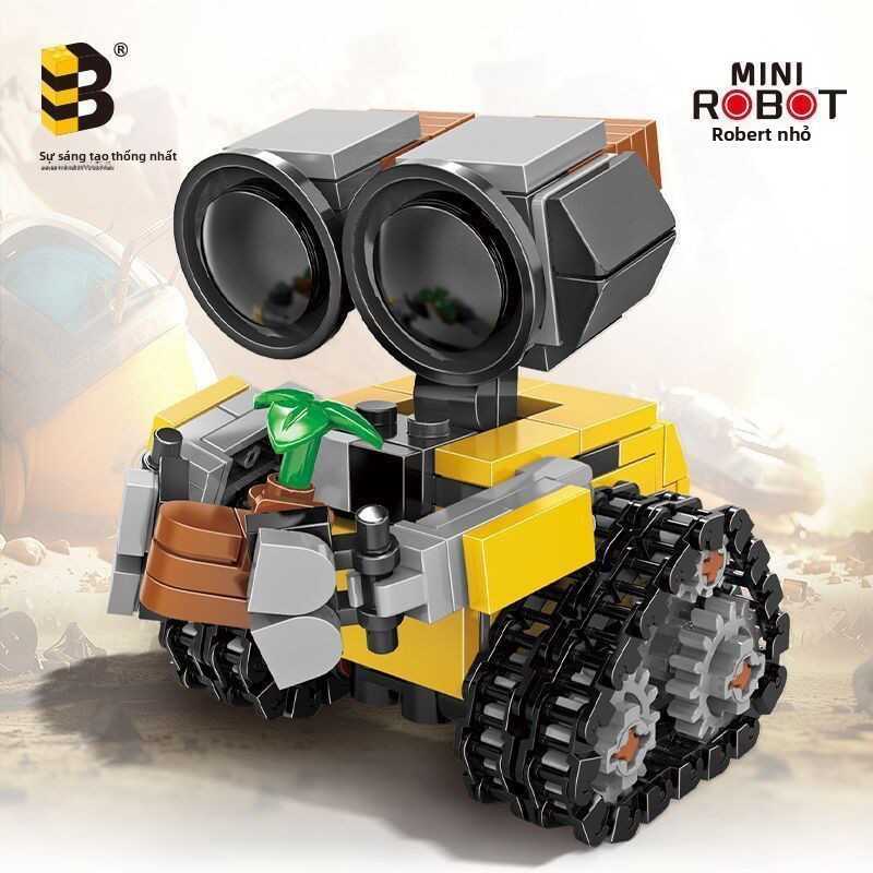 Tương Thích Với Lego Q Đồ chơi lắp ráp A khối nhỏ Robot Wall-E với khớp nối di động, quà sinh nhật c