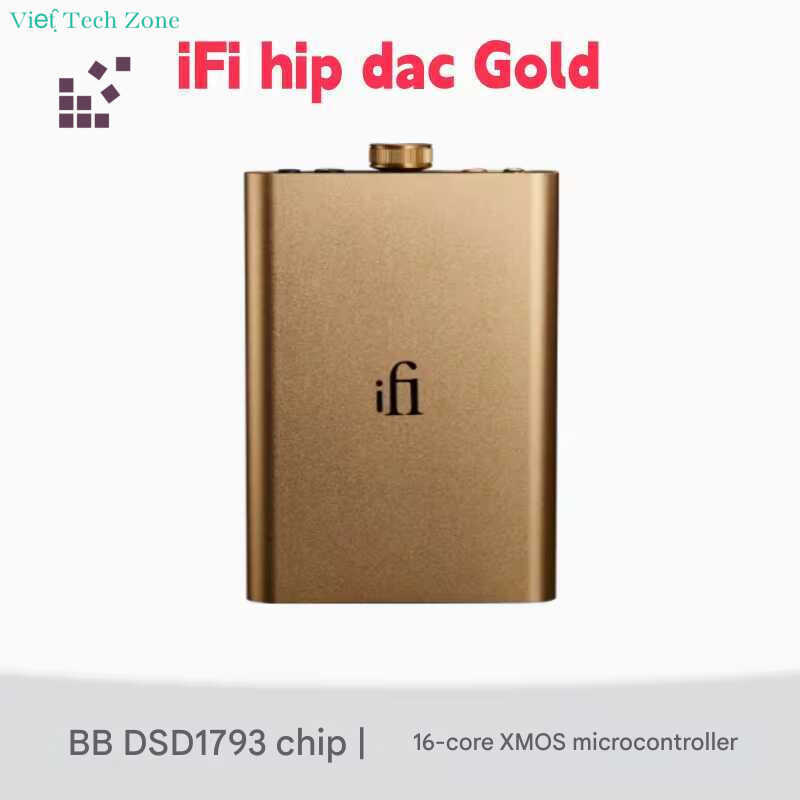 Bộ khuếch đại tai nghe giải mã di động iFi Hip Dac Gold/Hip Dac 3 | Nguyên bản
