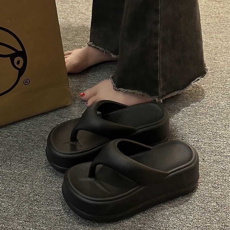 Mùa hè EVA Flip-Flops Nữ Mặc Bên Ngoài Đế Mềm Flip-Flops Flip-Flops Nữ Flip-