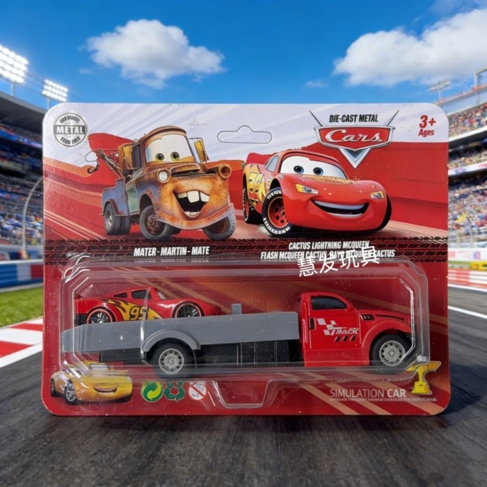 Ô tô 3 Racing Lightning McQueen Đồ chơi trẻ em Hợp kim trượt Xe Black Storm 2 Die Boy