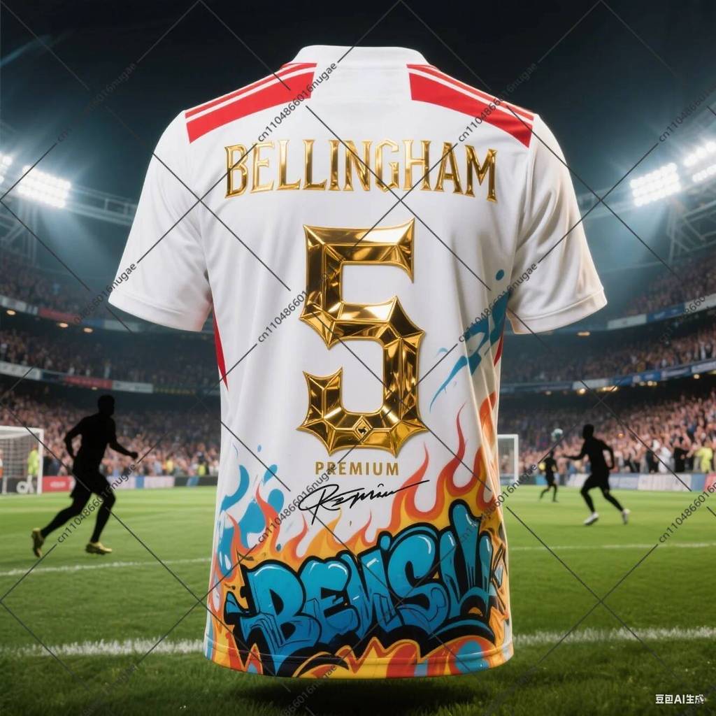 Mùa Hè 2026 - Jersey Thể Thao Bellingham phiên bản kỷ niệm, thoáng khí và nhanh khô