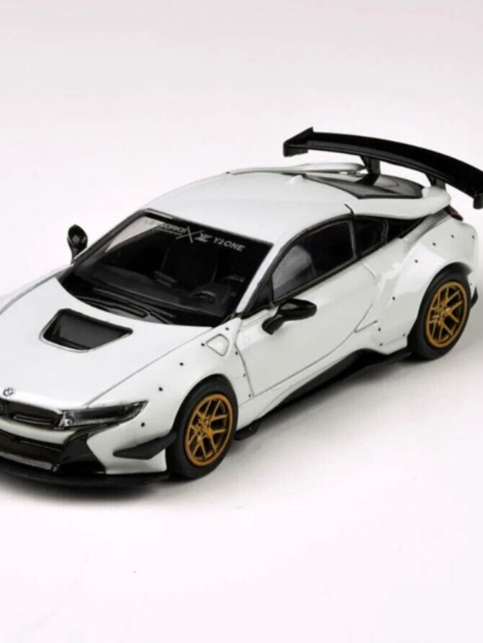 Out of Print Car Model Para 64 Hợp Kim Xe 1 64 LBWK BMW BMW i8 Xe Thể Thao Mô Hình Mô Phỏng Đồ Chơi 