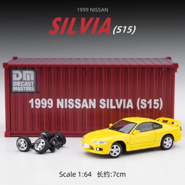 DM Container DieCast Master Nissan 1: 64 Nissan Silvia S14 S15 Mẫu Xe