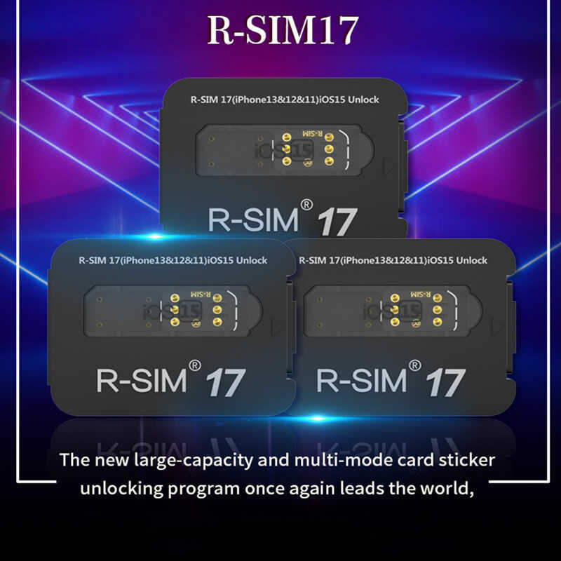 R-SIM17 Phiên bản nâng cấp Đa chức năng Cửa sổ bật lên tự động Phiên bản iOS17 Mở khóa Nhãn dán thẻ 