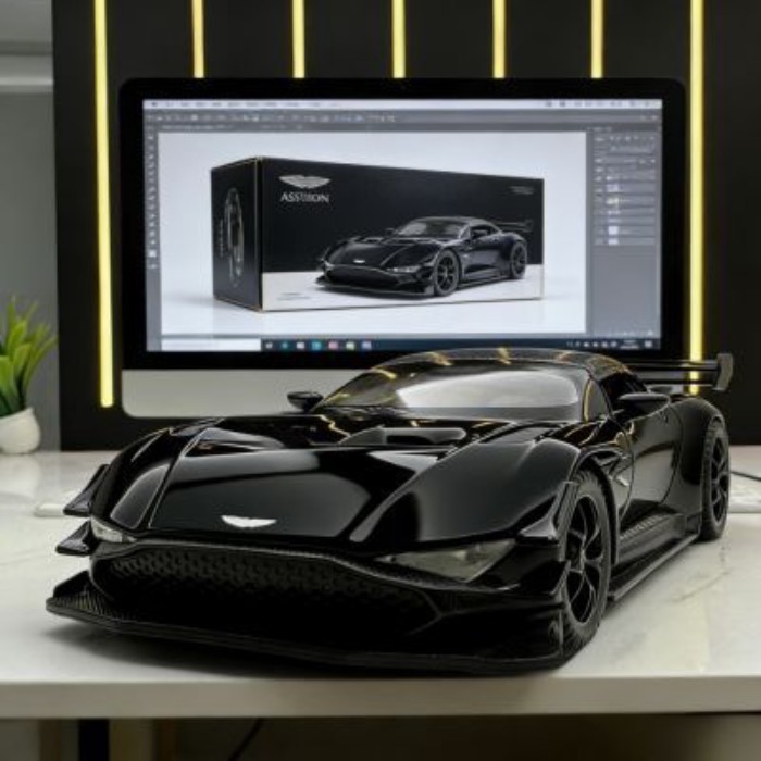 Mẫu xe hợp kim cao cấp ngoại thất đồ chơi hết hàng Aston Martin Vulcan