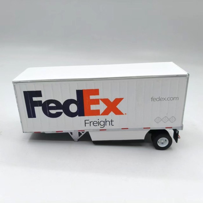 1: 50 DM Hợp Kim FedEx FedEx Federal Express Biển Xe Tải Bán Xe Tải Hộp Đựng Ngoài In Phiên Bản Mô H