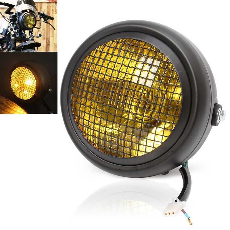 Hàng Rào Xe Máy Đèn Pha CG125 GN125 Sửa Đổi Retro Đèn Pha Retro Lưới Bao Đèn Pha