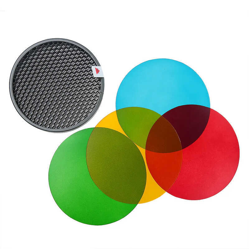 Thích hợp cho Godox AD200 / AD200pro Phụ kiện Flash Phụ kiện AD-S11 Bộ phim màu 4 miếng