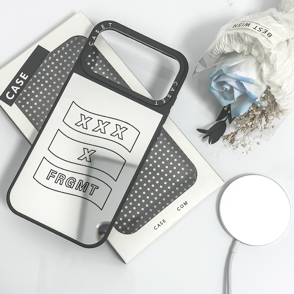 Ốp Gương Sạc Từ Tính Không Dây Tương Thích Cho IPhone 13 15 16 17 Pro Max Ốp điện thoại Cá Tính Đườn