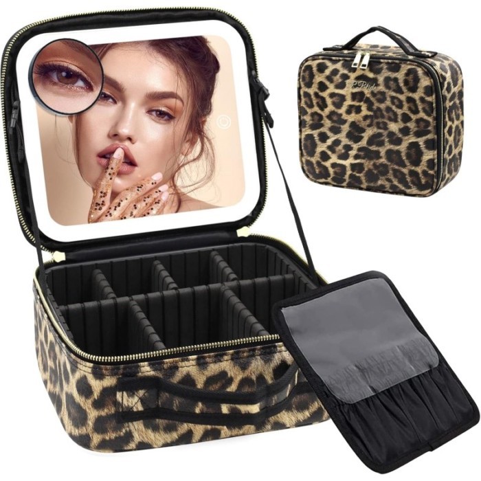 Cốp makeup cá nhân cốp đựng đồ trang điểm LED Cốp đựng mỹ phẩm có gương Ngôi sao cùng một mẫu