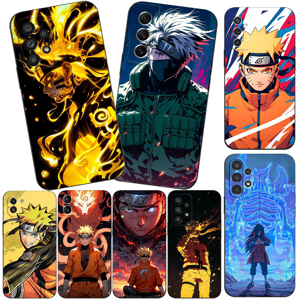 Ốp Lưng Samsung Galaxy A23 4G LTE M34 A33 A53 A73 4G 5GSoft Silicon Vỏ Điện Thoại Màu Đen tpu NARUTO