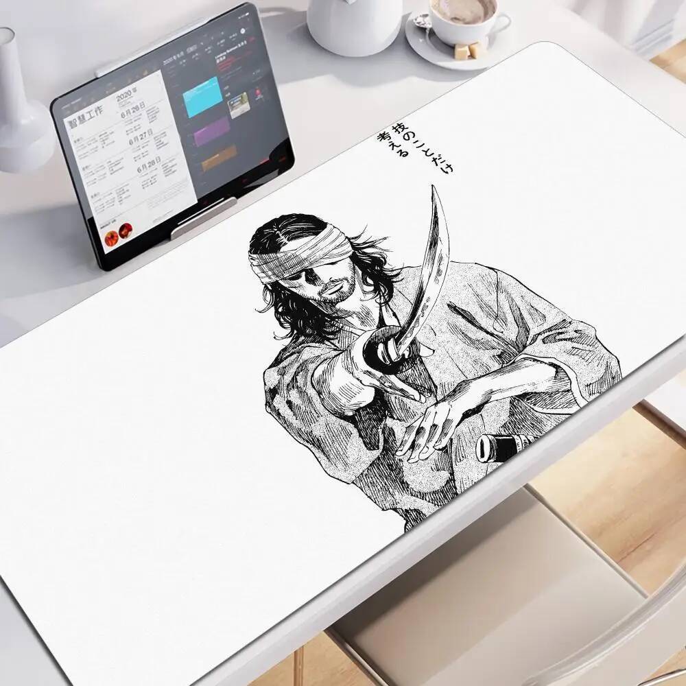 Mới In HD Miyamoto Musashi Vagabond Manga Mousepad Chơi Game Lớn Tính XXL Bàn Phím Chuột Thảm Cao Su