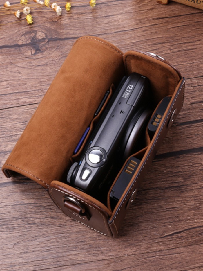 Túi Đựng Máy Ảnh Thích Hợp Cho Sony ZV1M2 IIZV1F Bao Da RX100m6 Thẻ Đen 7a5 Panasonic LX10 / ZS80 Ca