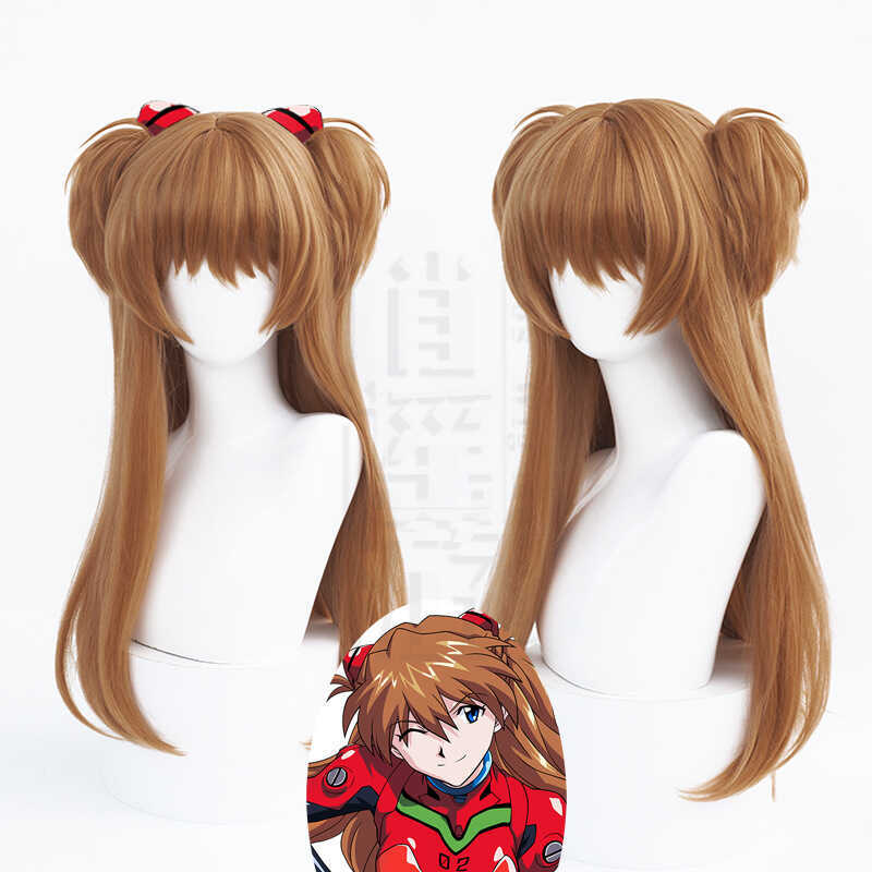 Kẹp Đuôi Ngựa Đôi - Tóc Giả Cosplay Asuka Evangelion