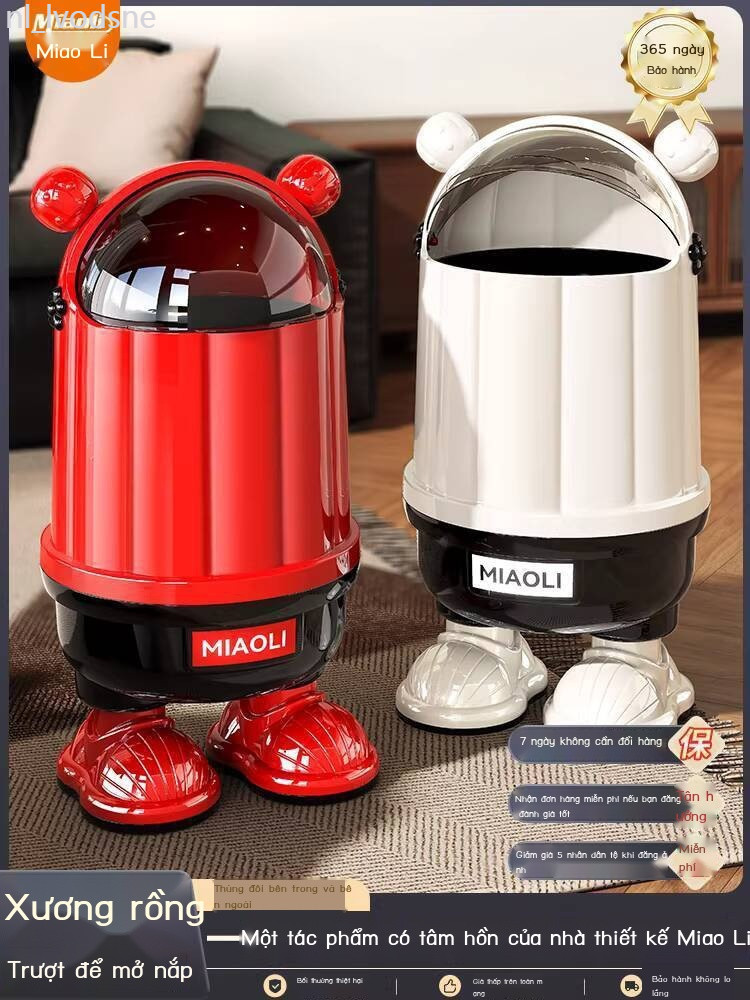 [Ảnh thật/Sẵn]  Thùng rác Miaoli dùng gia đình, thiết kế dễ thương cao cấp mới cho khách, ngủ trẻ e