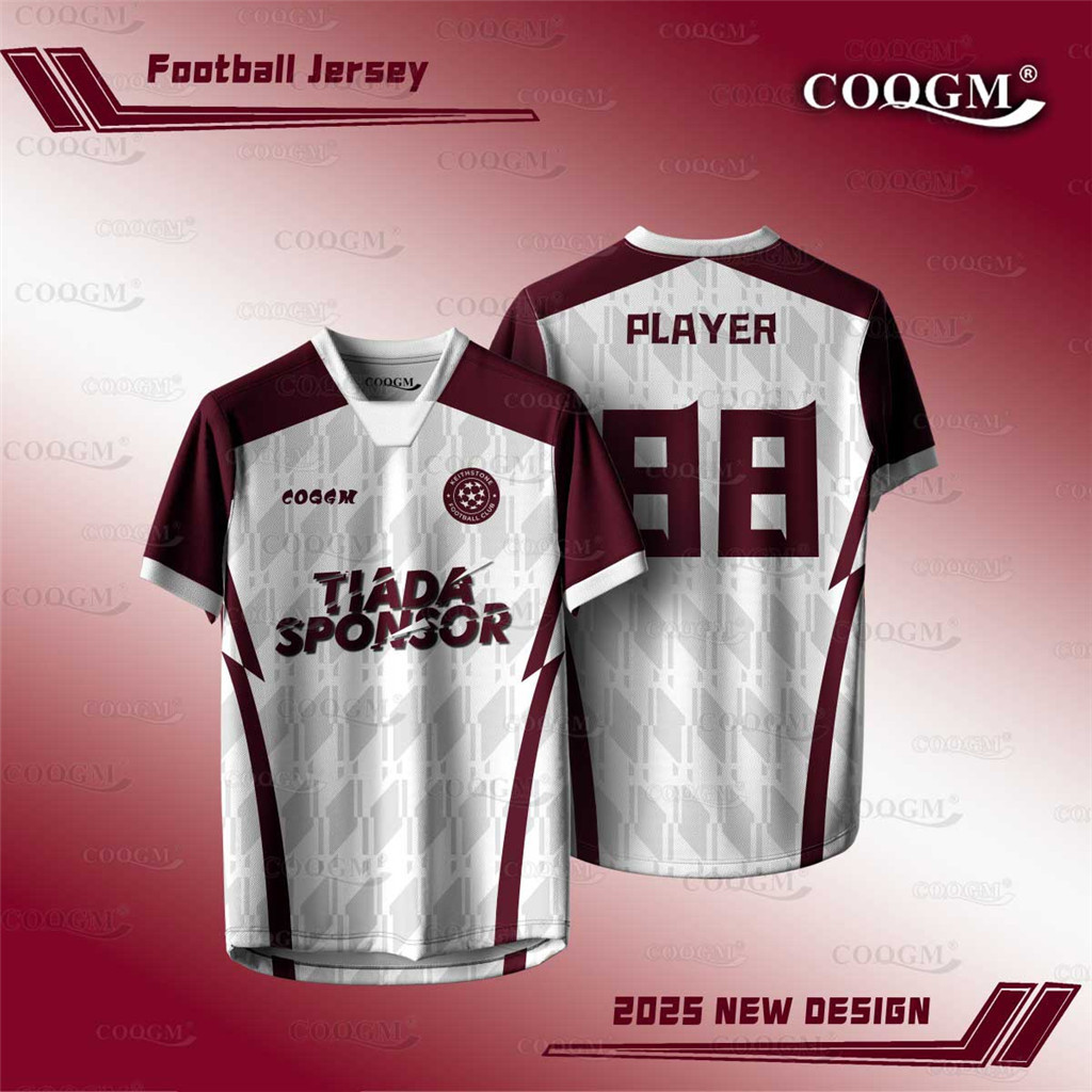 2026 COQGM Thiết Kế MỚI Jersey Tùy Chỉnh Tên Baju Bola Futsal Áo Bóng Đá VOLTA Giá Rẻ NFL Jerseys Ba
