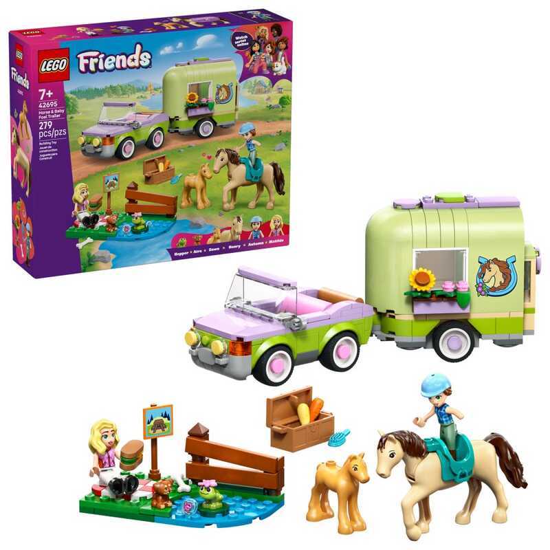 LEGO Friends 42695 Xe vận chuyển và ngựa con