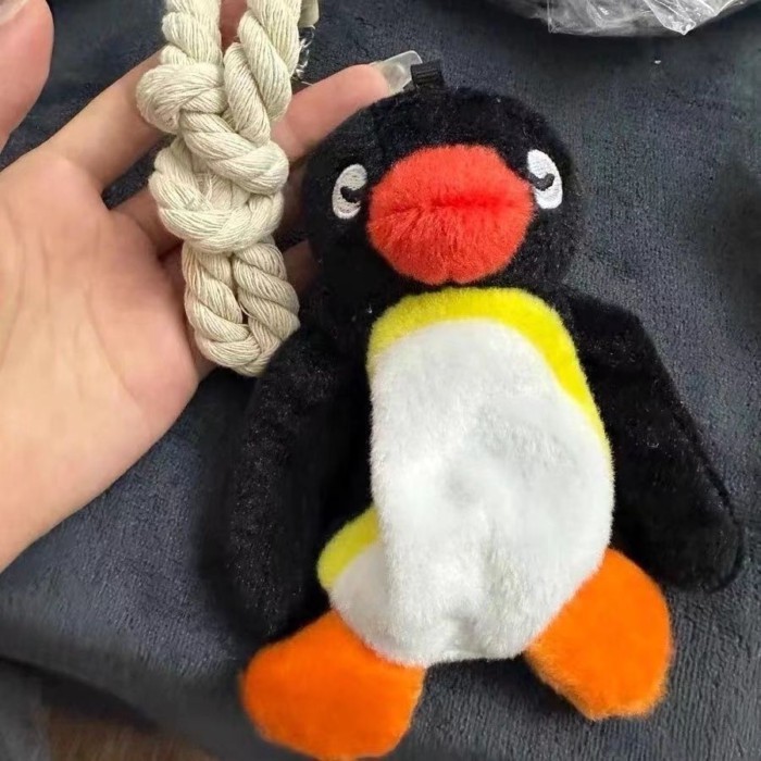 Gấu Bông Ngộ nghĩnh Chim Cánh Cụt PingU Sang Trọng Búp Bê Sáng Tạo Búp Bê Mặt Dây Chuyền Sling Ba L