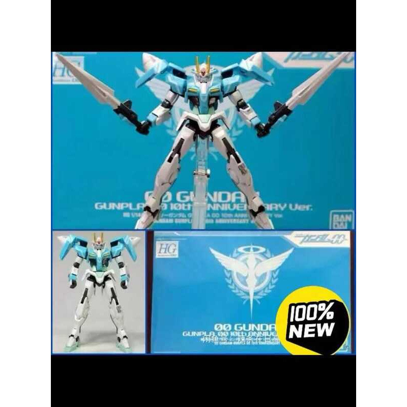 BANDAI Đồ chơi HG00 1/144 Mobile Suit Season 2 GN-00 Model Gundam 00 Series Phiên bản kỷ niệm 10 năm