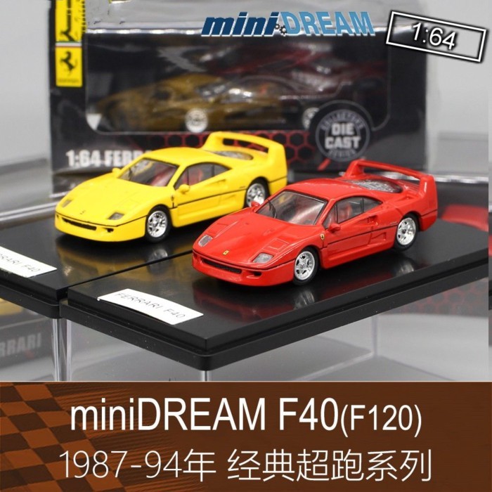 MiniDream 1: 64 Hợp Kim F40 LM RV Xe Thể Thao Mẫu Ngựa Vua Siêu Xe F120 Thích Hợp Cho Ferrari
