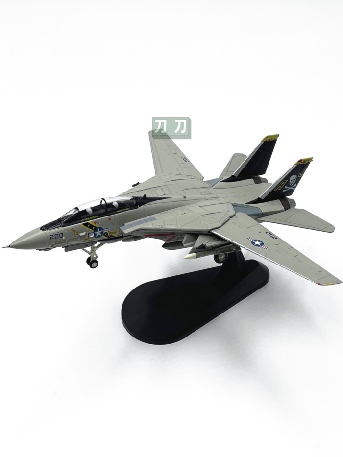 1: 100 Mỹ F-14A Tomcat Fighter Hợp Kim F14 Máy Bay Mẫu VF-84 Cướp Biển Cờ Phi Đội WLTK