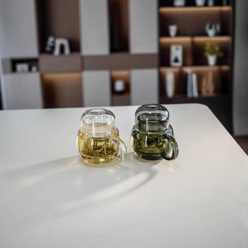 Sản phẩm mới Kính chịu nhiệt Pier Pot Mini Pier Pier Pier Pier Cup Cốc ba mảnh Ấm trà Ấm trà gia đìn