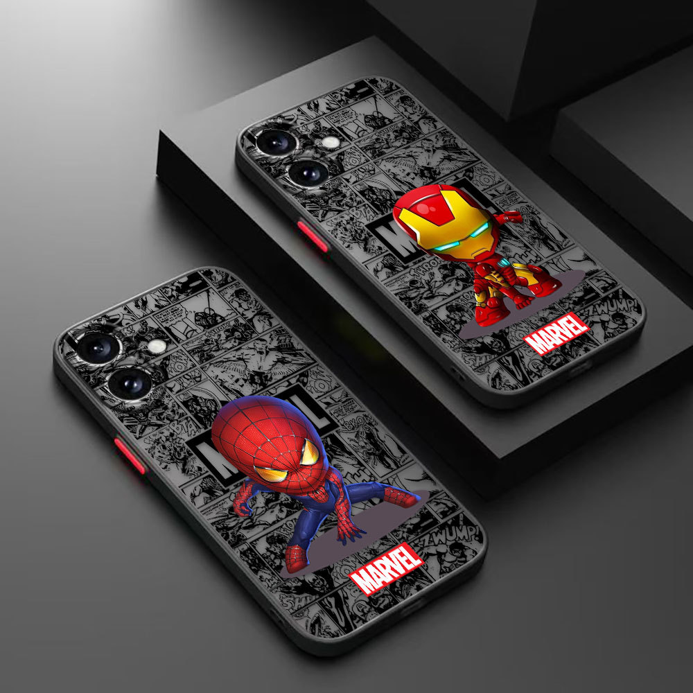 Truyện Tranh Người Nhện Người Sắt Nọc Độc Mờ Ốp Lưng Điện Thoại Xiaomi 15T 12 11T 11 10T POCO F5 X3 