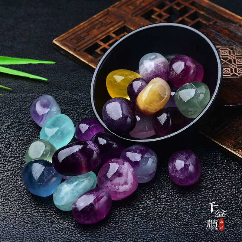 0,5kg Tím fluorite Cán Đá fluorite Nhiều Màu Sắc fluorite Hương Liệu Khuếch Tán Hương Thơm Đá Amoy Q
