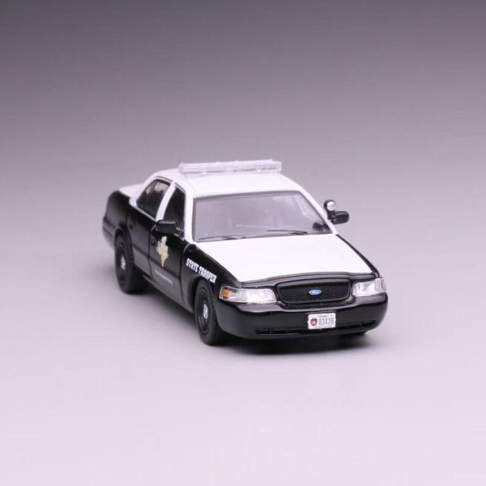 596 Model 1 / 64 Ford CV Victoria Crown Texas Road Patrol Team Mô hình xe cảnh sát