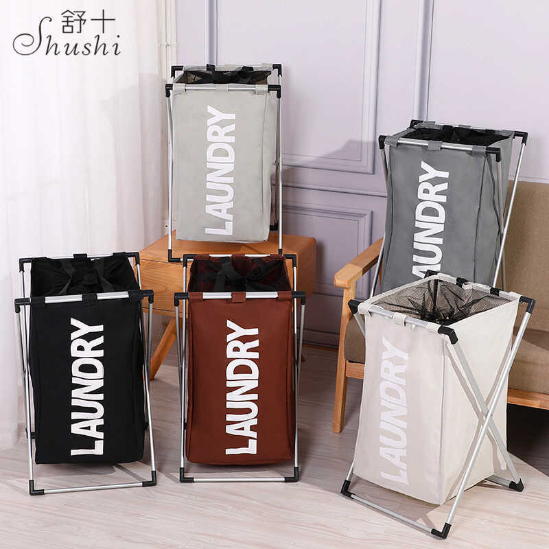 Shushi / Shushi Đơn Giản Vải Oxford Bẩn Lưu Trữ Quần Áo Gấp Chống Ẩm Màu Phù Hợp Với Lưới Đơn Tháo R