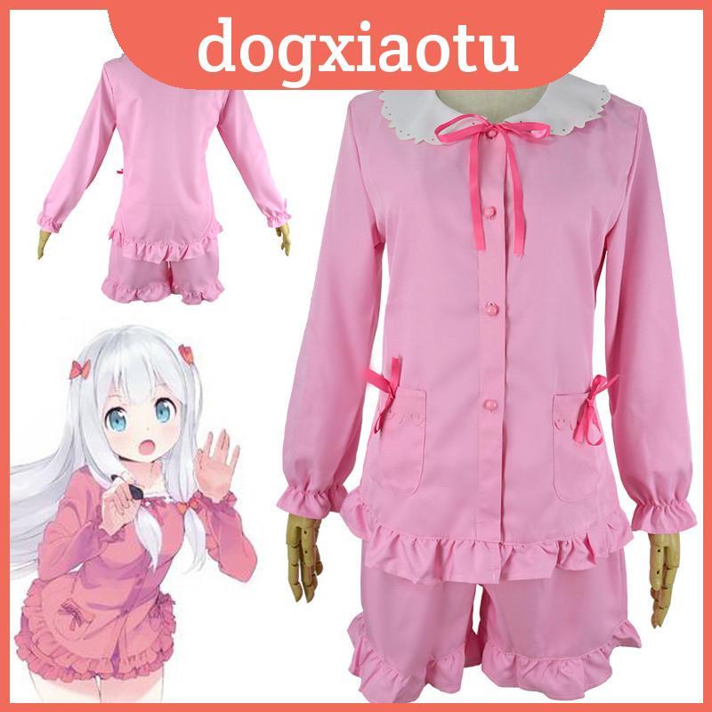 Dễ Thương Eromanga Sensei Izumi Sagiri Cosplay Đồ Ngủ Phù Hợp Với Phụ Kiện Kẹp Tóc Miễn Phí