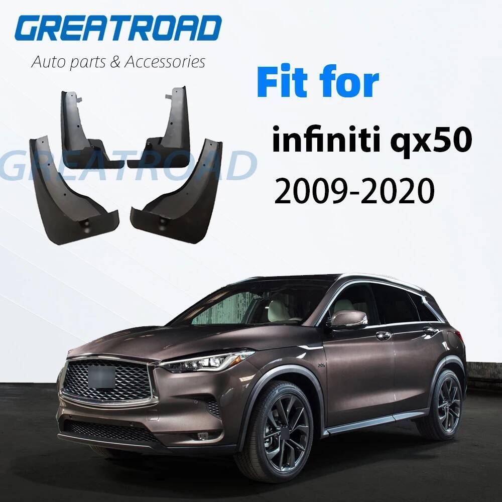 FENDER Ô Tô Bùn Cho Infiniti QX50 2009-2020 Chắn Bùn Chắn Bùn Flap Splash Flap Phụ Kiện Chắn Bùn 201