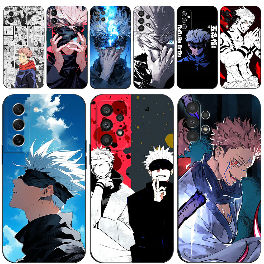 Ốp Lưng Samsung Galaxy A23 4G LTE M34 A33 A53 A73 4G 5GSoft Silicon Vỏ Điện Thoại Màu Đen tpu Sukuna