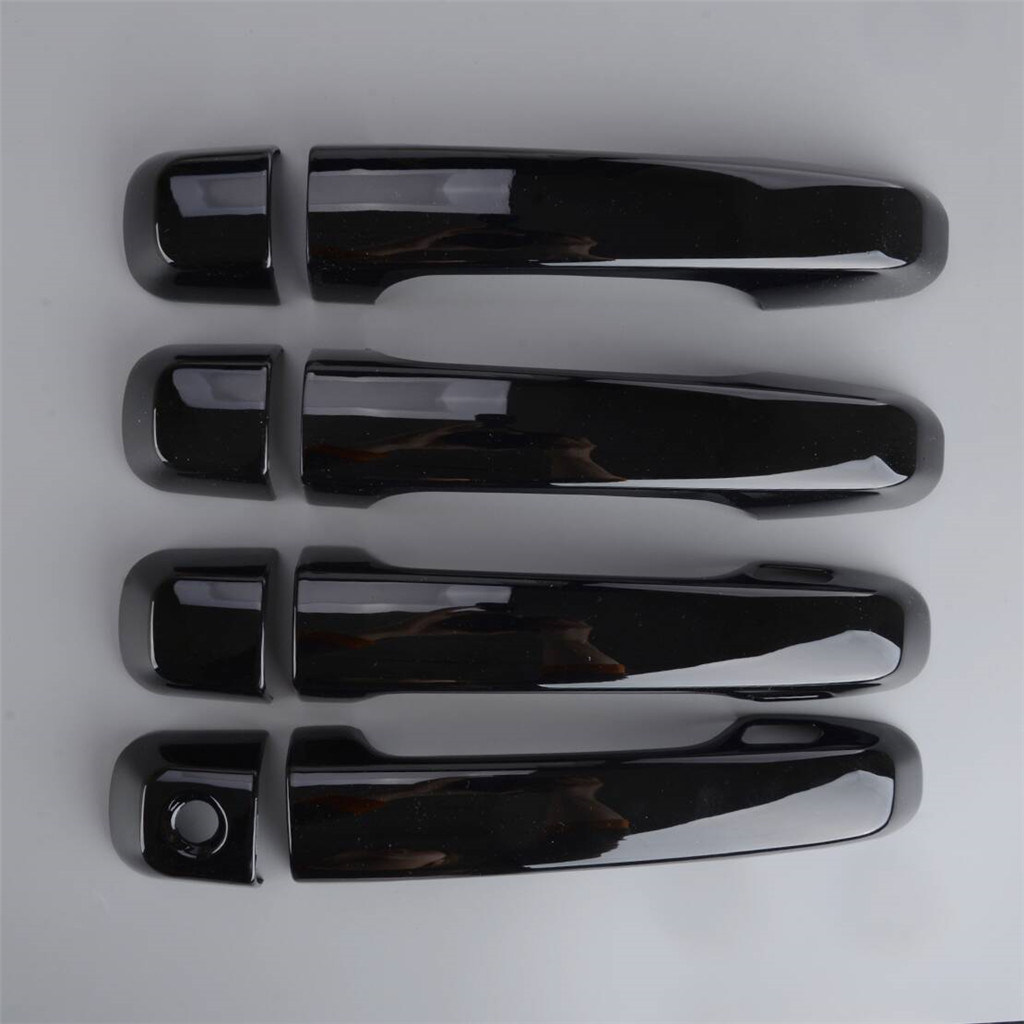 8 Chiếc Bên Ngoài Tay Nắm Cửa Bao Viền Đen Bóng Có Lỗ Thông Minh Phù Hợp Cho Xe Lexus GX460 2010-202