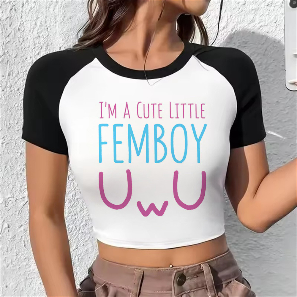Femboy Gothic Áo sơ mi thay thế - Phong cách Baddie Gyaru Anime Nhật Bản